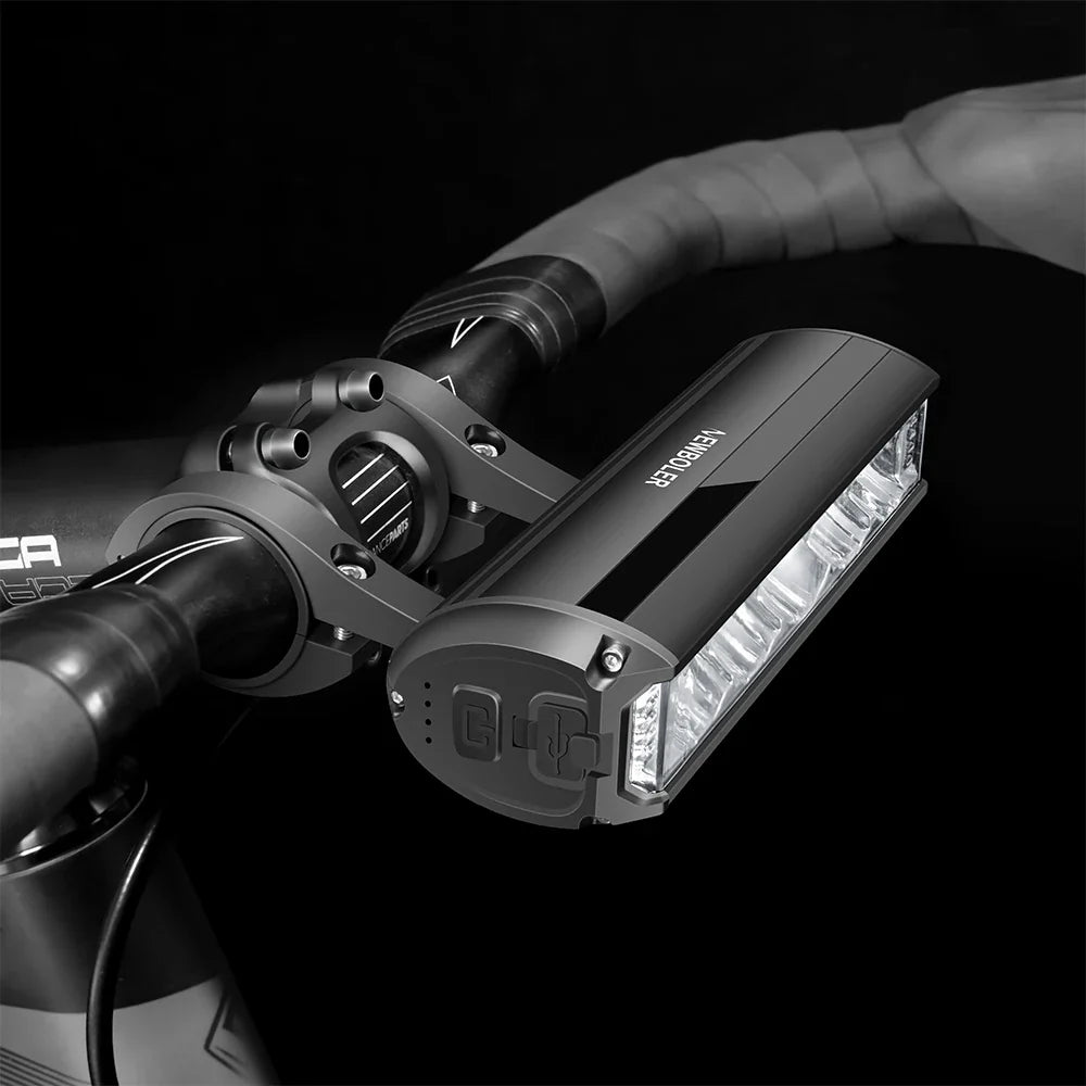 LED fietslamp met smalle en brede modus