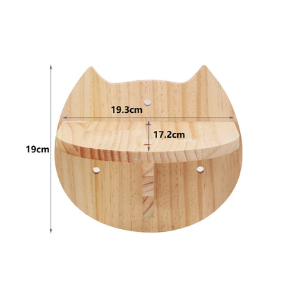Houten krabpaal met ligplek – Natuurlijke luxe