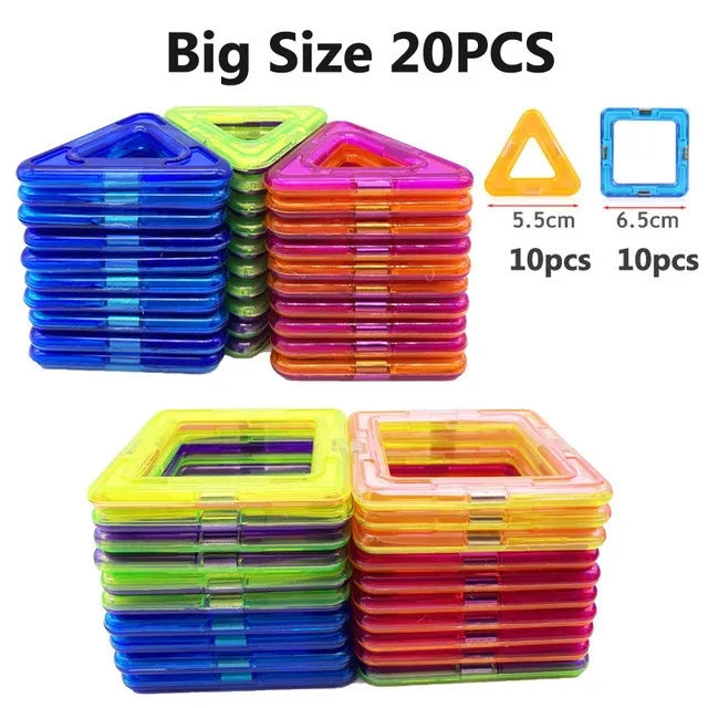 Intertoys magneet set met blokjes – Leren bouwen