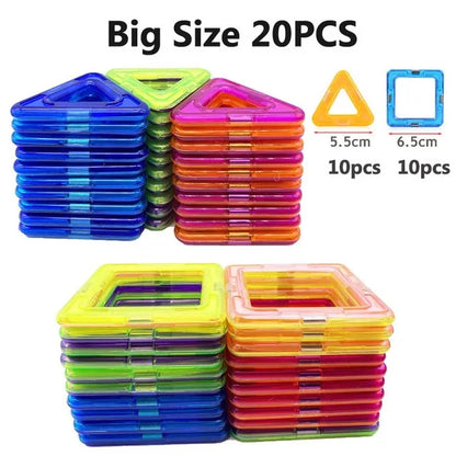 Intertoys magneet set met blokjes – Leren bouwen