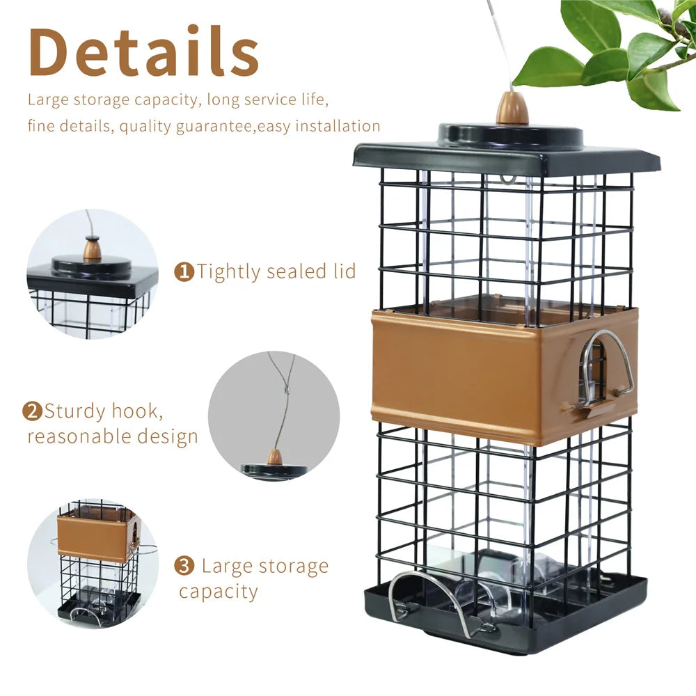 Welkoop vogelhuisje met regenrand – Blijft droog binnenin