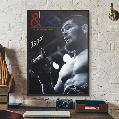Zwart-wit portretposter