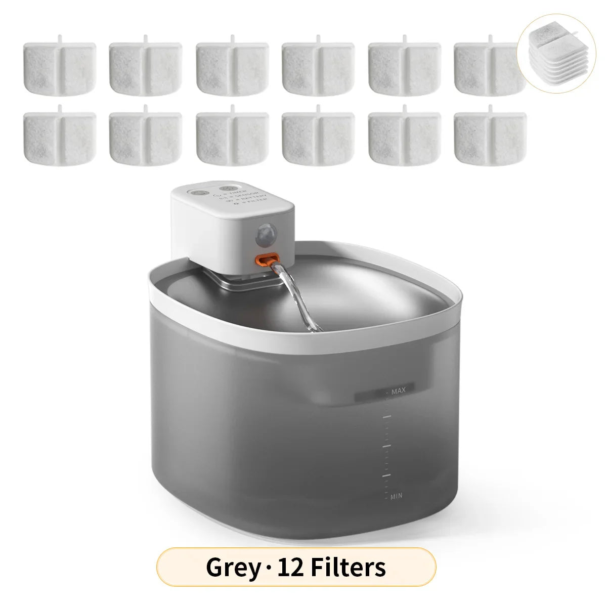 Fontein met LED voor katten – Verlichting en drinkplezier