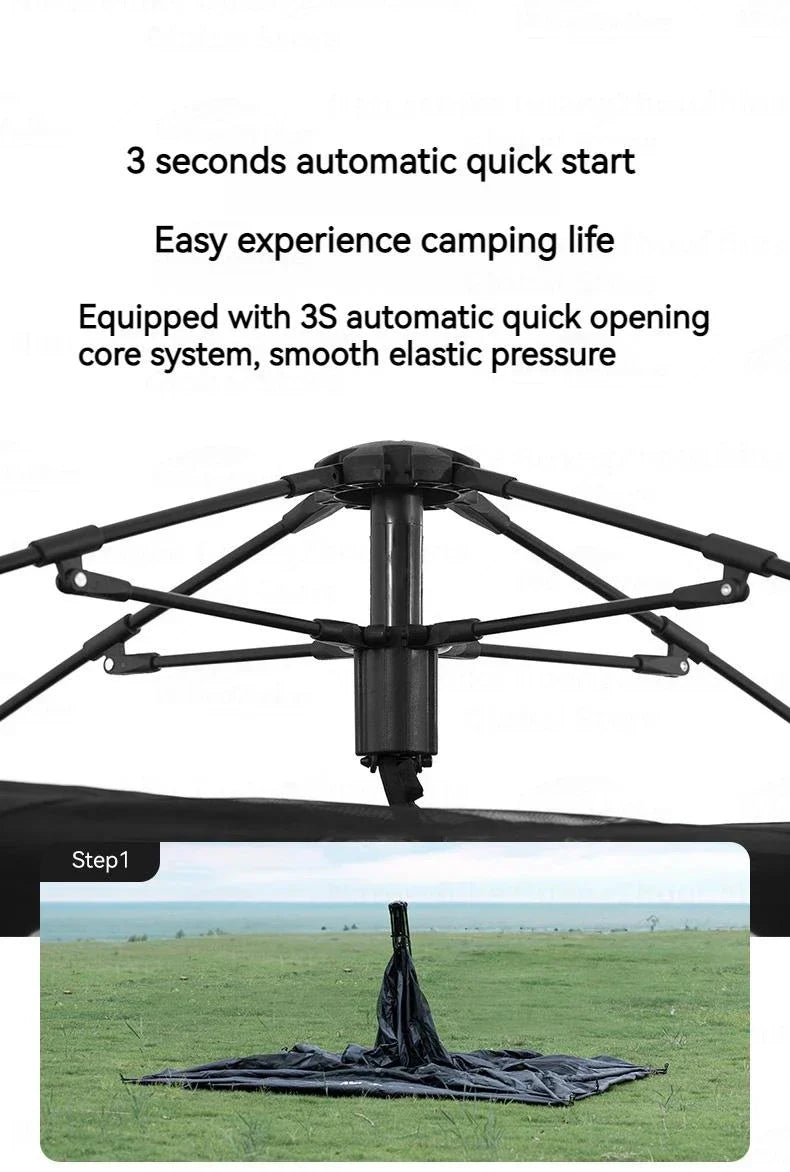 Grote camping tent met aparte ingangen – Voor meer privacy