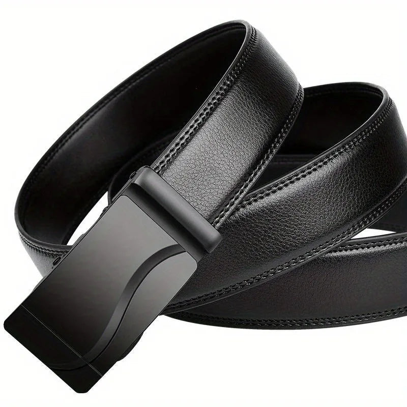 Riem heren in donker olijfgroen met metalen details