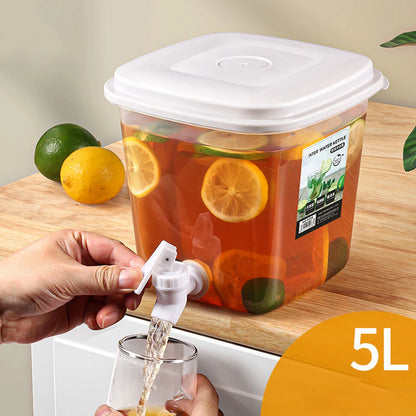 Drankdispenser met rieten mand – Perfect voor picknicks