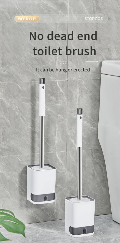 Toiletborstel in RVS houder met matte finish – Luxe afwerking