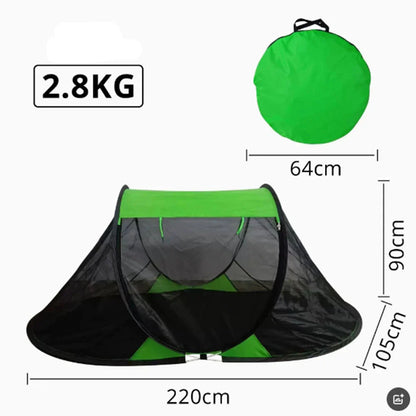 Pop-up tent ideaal voor weekendtrips – Licht en handig