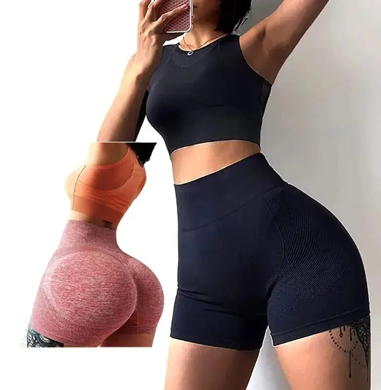 Naadloze yoga kleding in zachte tinten