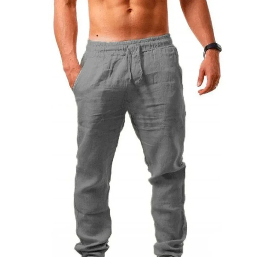 Linnen broek mannen met sportieve twist – Casual comfort