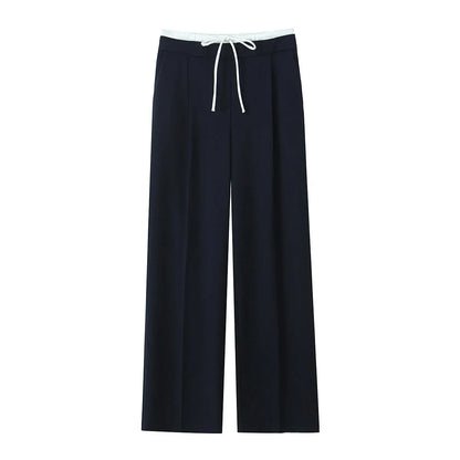 Linnen broeken dames met wijde pijpen – Relaxed fit
