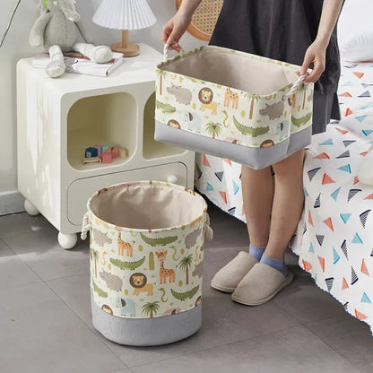 Xenos wasmand met hengsels van leerlook