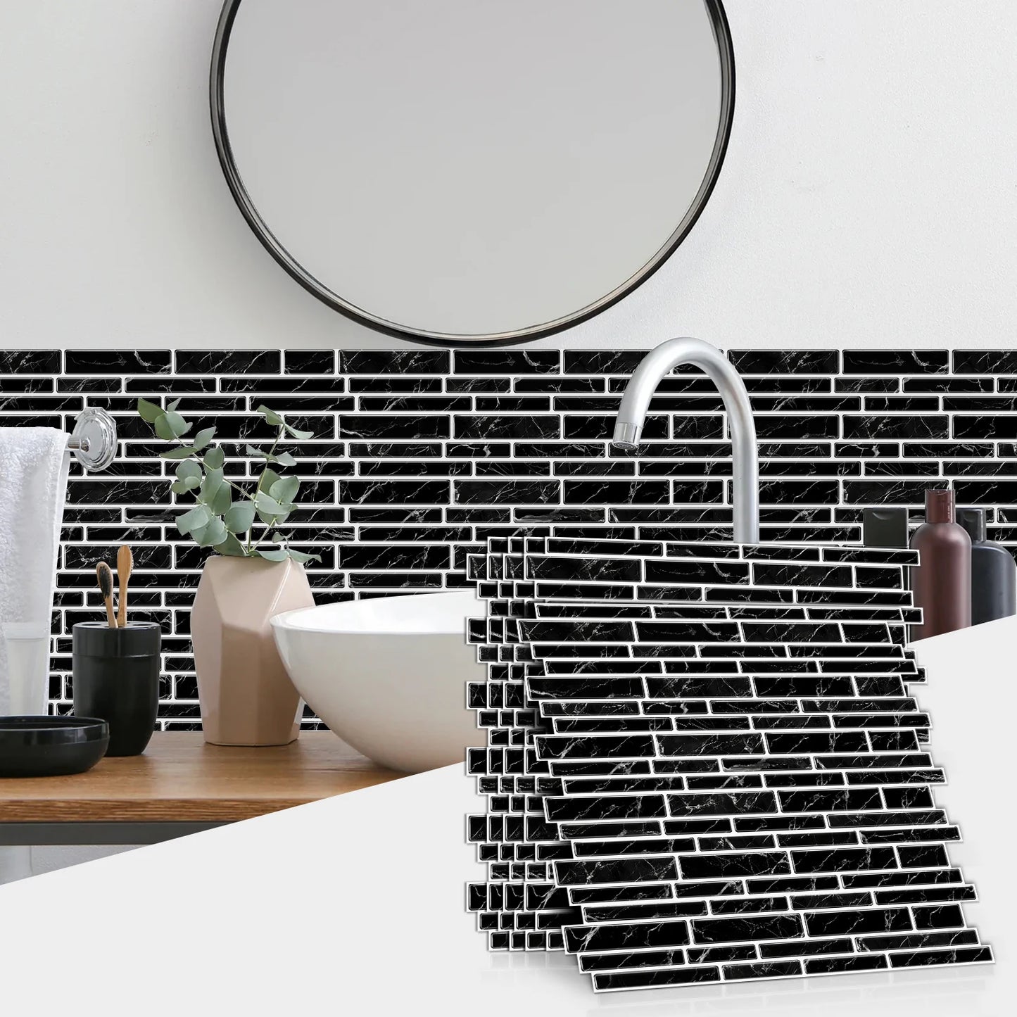 Mozaiek tegels met metallic effect – Glanzende luxe