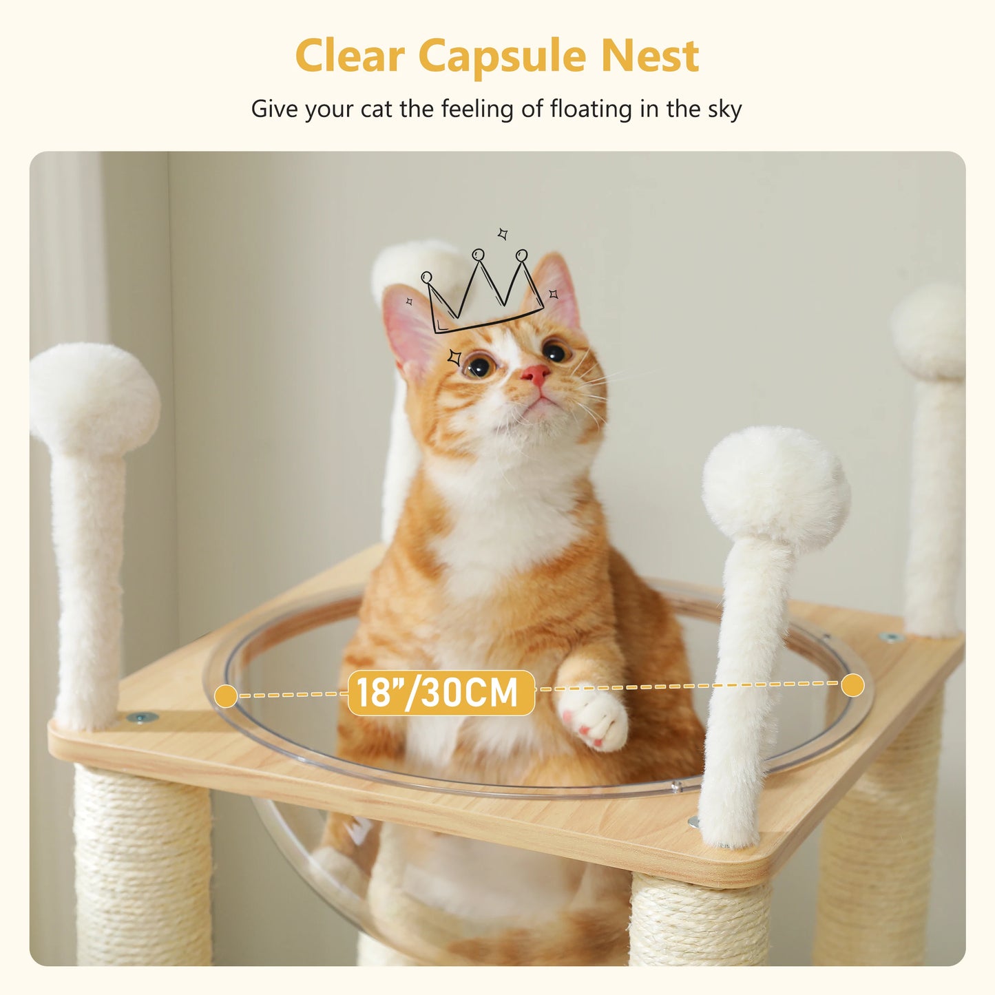 Maine Coon kattenpaal met extra ligplekken – Voor groot gemak