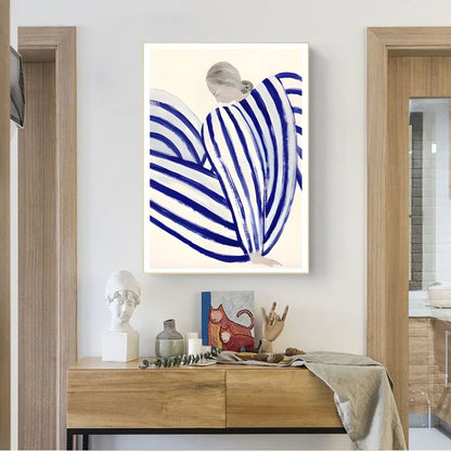 Vintage posters met textiellook