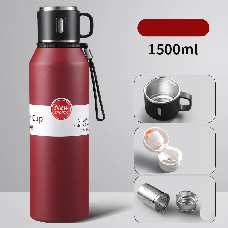 Thermosfles met fliptop – Snelle toegang tot je drankje