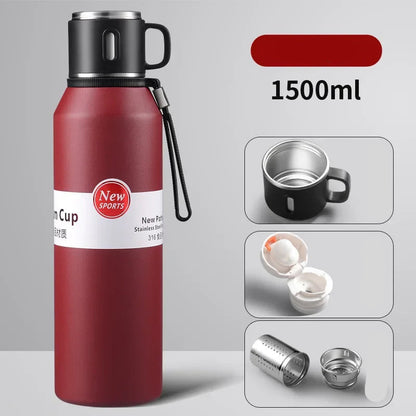 Thermosfles met fliptop – Snelle toegang tot je drankje