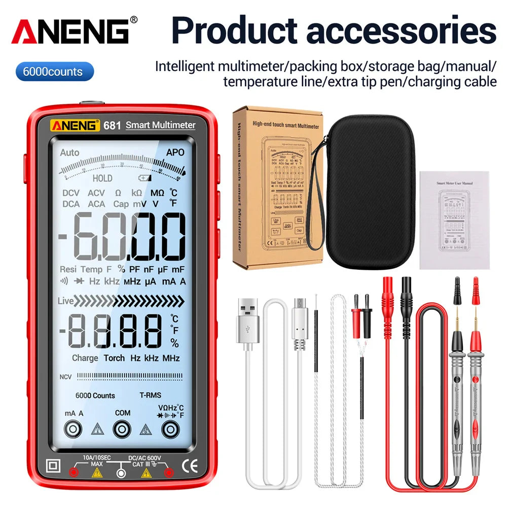 Multimeter met eenvoudig te bedienen interface