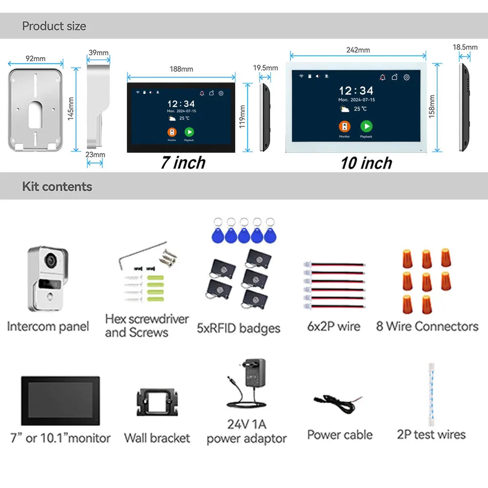 Deurbel met video in compact design – Past bij elke woning
