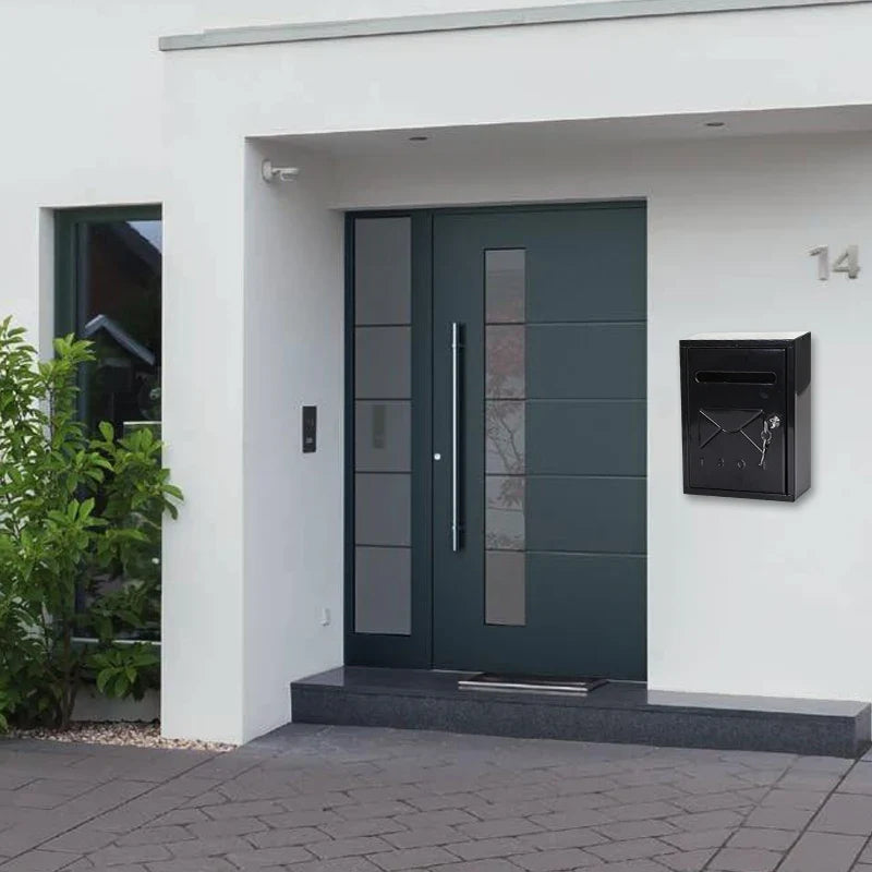 Roestvrijstalen brievenbus met slot