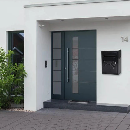 Roestvrijstalen brievenbus met slot