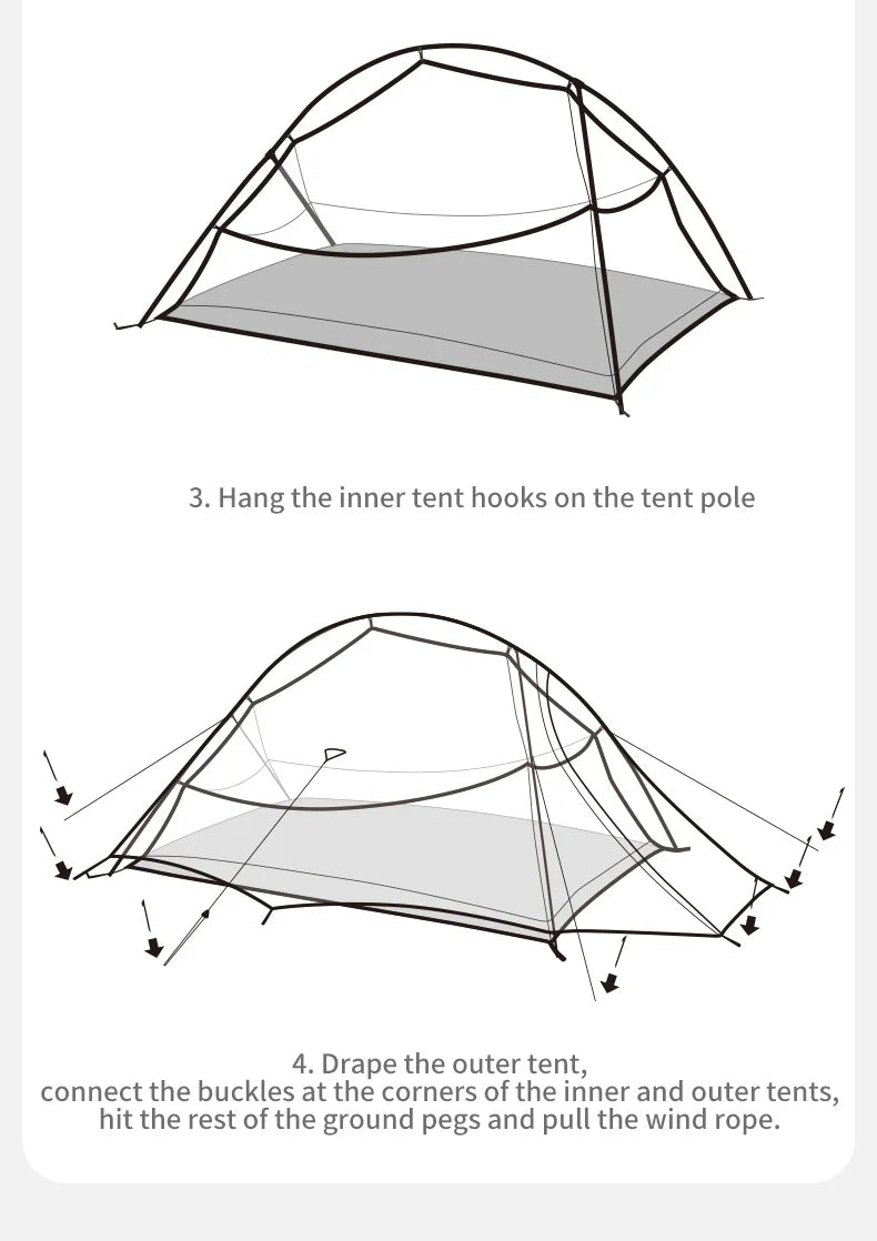 Decathlon pop up tent met luchtgaten – Goed geventileerd