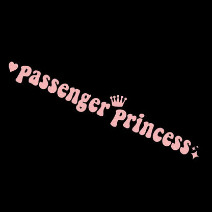 Auto stickers - Passenger Princess ontwerp voor een speels interieur