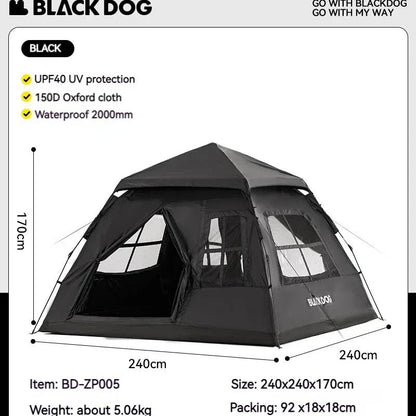 Pop up tent in felle kleur – Goed zichtbaar op de camping