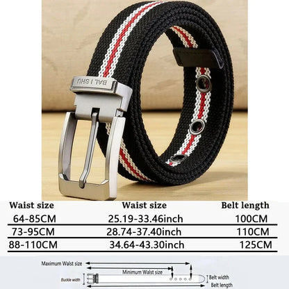 Riem heren met fijne gesp in matte afwerking