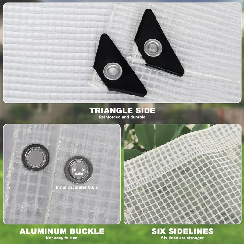 Transparant dekzeil met UV-blokkade