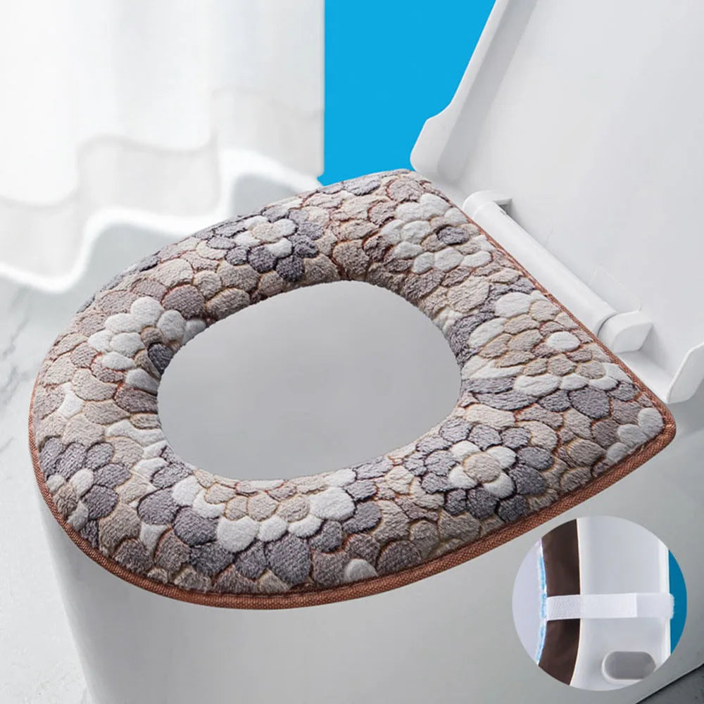 Toilet bril wit met rubber dopjes – Antislip