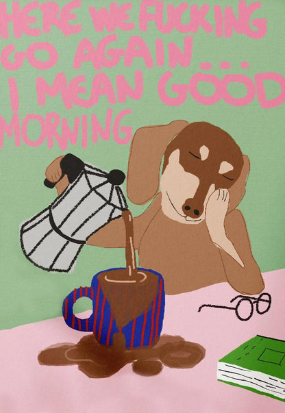 Abstracte poster in pasteltinten