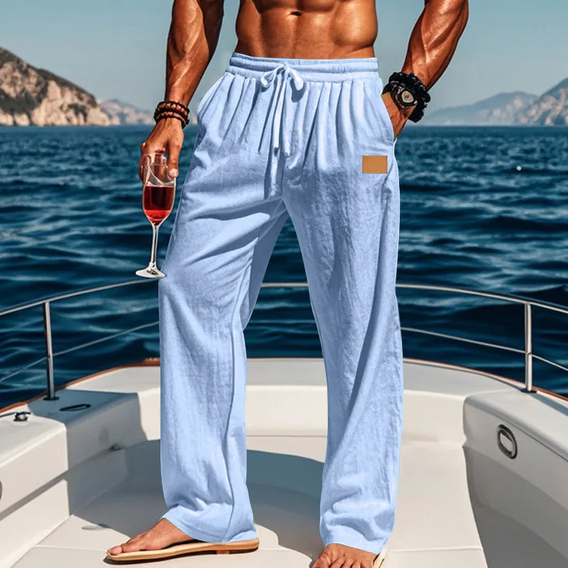 Linnen broek heren voor stranddagen – Comfort en stijl