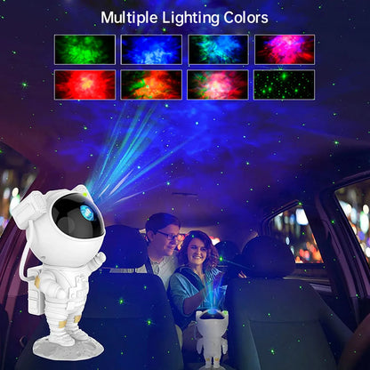 Slimme projector lamp met sterrenhemel licht