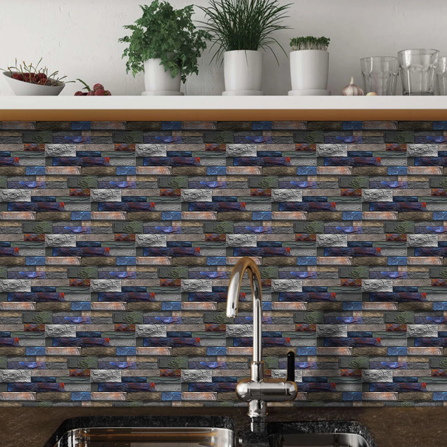 Mozaiek tegels met metallic effect – Glanzende luxe