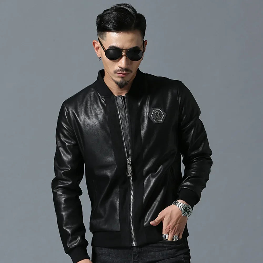 Leren jassen voor mannen met schouderaccent – Stoere details