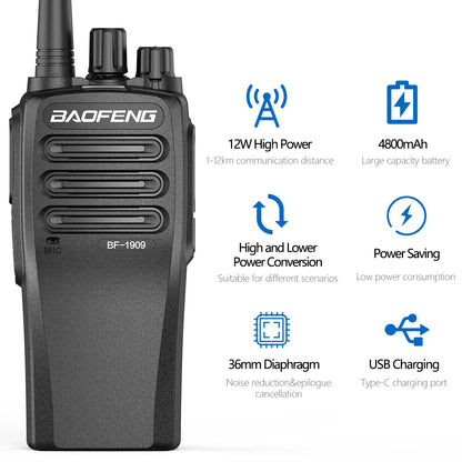 Walkie talkie professioneel met headset