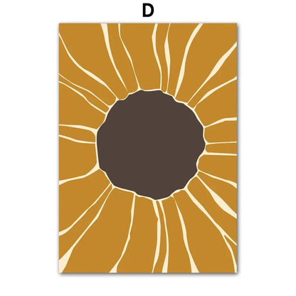 Poster met dieren in zachte kleuren