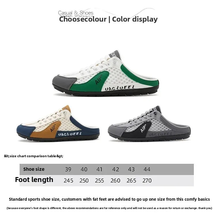 Heren schoenen zonder veters in luchtige stijl