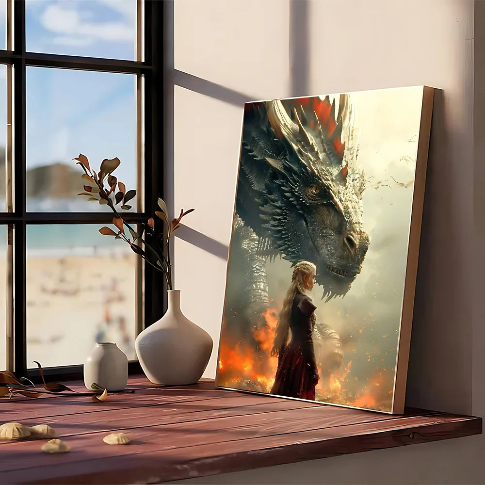 Posters met marmeren textuur en gouden accenten