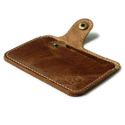 Pasjes houder heren met reliëflogo – Voor een exclusieve look