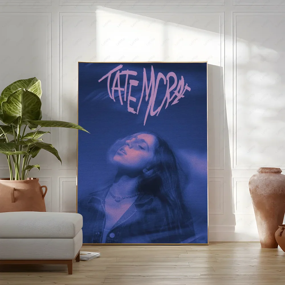 Wandposter met bloemen in vaas