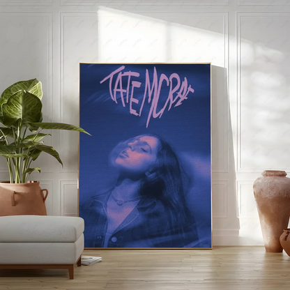 Wandposter met bloemen in vaas