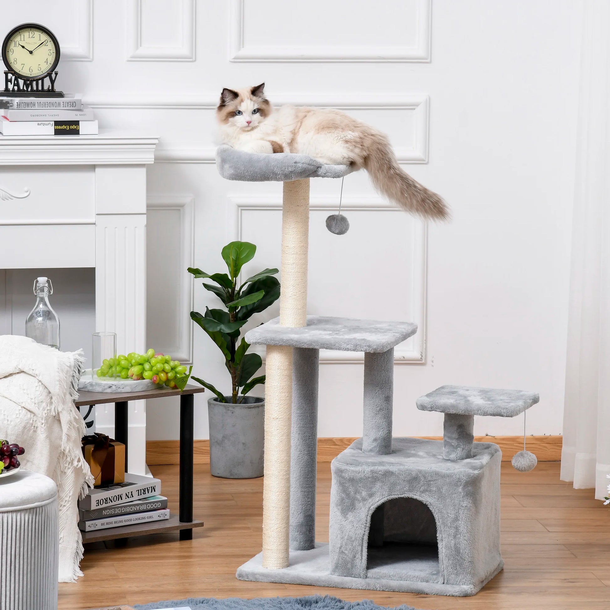 Kattenpaal met wandmontage set – Extra stevig vastgemaakt