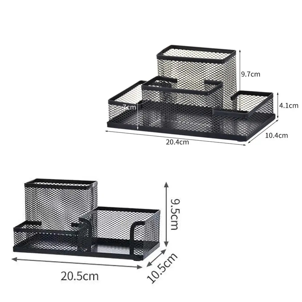 Desk organizer in zwart metaal – Tijdloos design