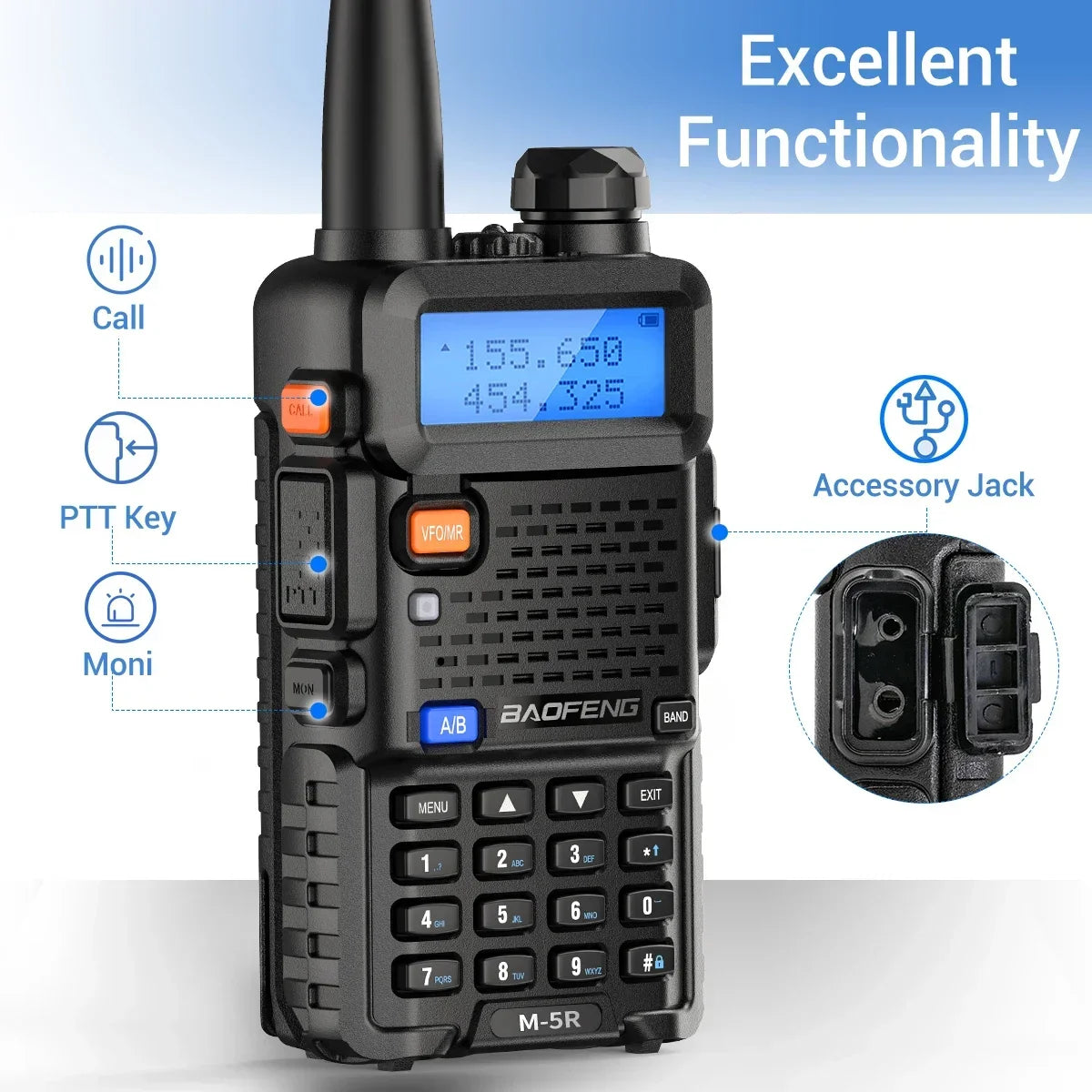 Walkie talkie met LED-licht – Voor spannende avonturen