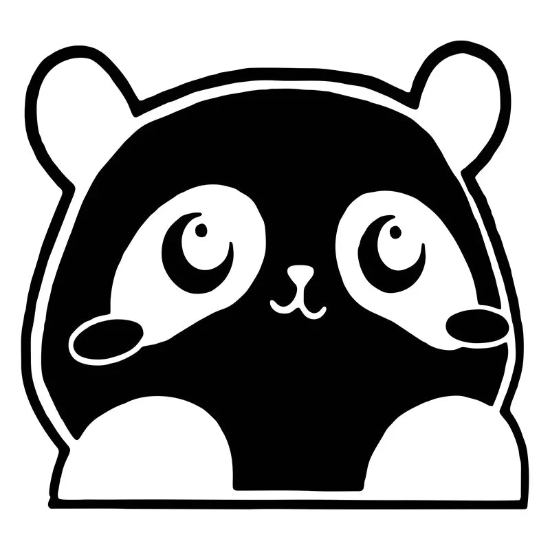 Auto stickers - Schattige Panda Set voor Unieke Autodecoratie