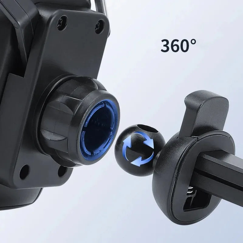 Smartphonehouder met ventilatieclip – Compact en netjes