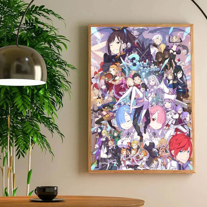 Abstracte poster in pasteltinten