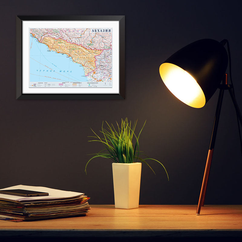 Wereldkaart wanddecoratie met stoere uitstraling